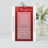 3.5x7披露宴カード冬の雪片スノーアイス 招待状 (スタンド正面)