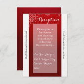 3.5x7披露宴カード冬の雪片スノーアイス 招待状 (正面/裏面)