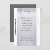 3.5x7披露宴カード冬ワンダーランドツリーズスノー 招待状 (正面/裏面)