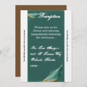 3.5x7披露宴カード動物ウズラ羽鳥 招待状 (正面/裏面)