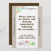 3.5x7披露宴カード愛好家バイクビシクラス 招待状 (正面/裏面)