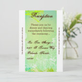 3.5x7披露宴カード春ハイビスカスフラワーハワイ 招待状 (スタンド正面)