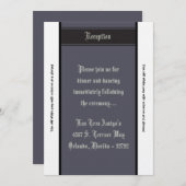 3.5x7披露宴カード準正装の出来事 招待状 (正面/裏面)