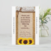 3.5x7 受付カード ひまわり ラッセル バルーン カントリー 招待状 (スタンド正面)