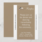 3.5x7 受付カード ウェディング バーズ ブリッ 招待状 (正面/裏面)