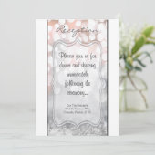 3.5x7 受付カード グリッツ ピンクスパークル 招待状 (スタンド正面)