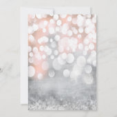 3.5x7 受付カード グリッツ ピンクスパークル 招待状 (裏面)