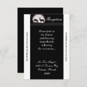 3.5x7 受付カード ハンターズムーン 鹿 雄 鹿 牝鹿 招待状 (正面/裏面)