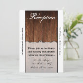 3.5x7 受付カード バルンウッド カントリー ラスティック 招待状 (スタンド正面)