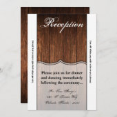 3.5x7 受付カード バルンウッド カントリー ラスティック 招待状 (正面/裏面)