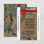 3.5x7 受付カード マリーン デジタルプリント 招待状 (正面/裏面)