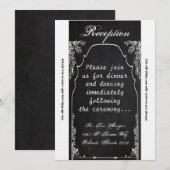 3.5x7 受付カード モダンチョークボード 招待状 (正面/裏面)