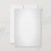 3.5x7 受付カード 国産ペンギン 一生のパートナー 招待状 (裏面)