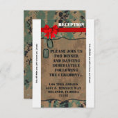 3.5x7 受付カード 海軍 デジタルプリント 招待状 (正面/裏面)