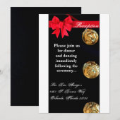 3.5x7 受付カード 海軍 ドレス ブルース  ユニフォーム 招待状 (正面/裏面)