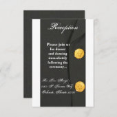 3.5x7 受付カード 軍装 グリーン ユニフォーム 招待状 (正面/裏面)