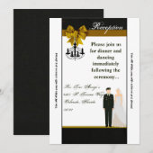 3.5x7 受付カード 軍装 グルーム ブライド 売り切れ 招待状 (正面/裏面)