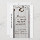 3.5x7 受付カード 馬の蹄形 ウッド 招待状 (正面)