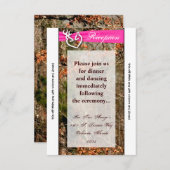 3.5x7 受付カード 鹿のカップル 牝鹿 オス鹿 カモ エンクロージャーカード (正面/裏面)