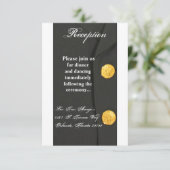 3.5x7 受付カード ARMY DRESS 緑のユニフォーム 招待状 (スタンド正面)