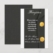 3.5x7 受付カード ARMY DRESS 緑のユニフォーム 招待状 (正面/裏面)