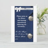 3.5x7 受領カード 空軍 クラスA  ユニフォーム 招待状 (スタンド正面)