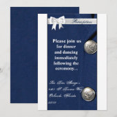 3.5x7 受領カード 空軍 クラスA  ユニフォーム 招待状 (正面/裏面)