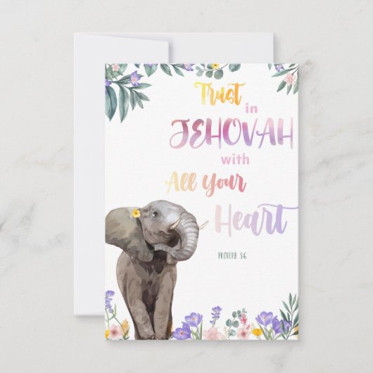 3:6すべてのハートとエホバを信頼する (正面)