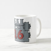 3,6のエンジンのコーヒー・マグ コーヒーマグカップ (正面右)