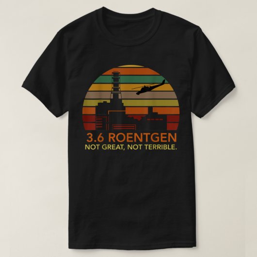 3.6 Roentgenいいえ、恐素晴らしろしいチェルノブイリVin Tシャツ (デザイン正面)