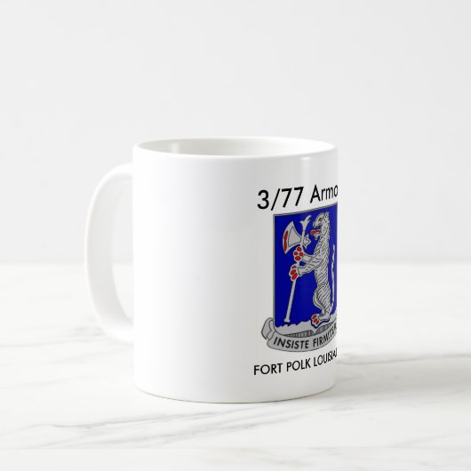 3/77の装甲城砦のポークルイジアナのコーヒーカップ コーヒーマグカップ (正面左)