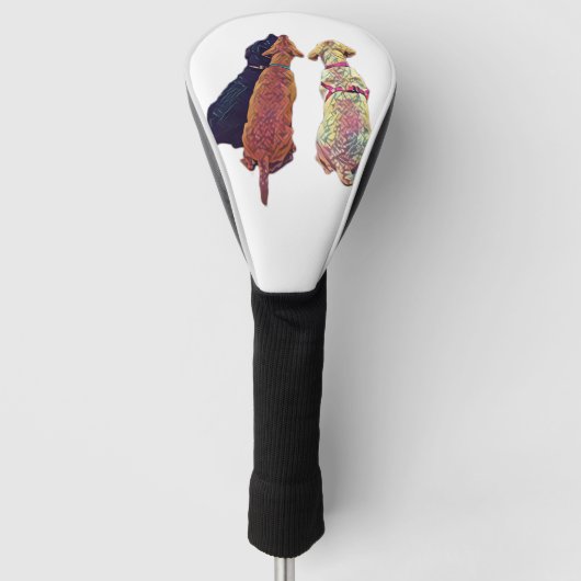 3 amigos Iゴルフドライバーカバー ゴルフヘッドカバー (正面)