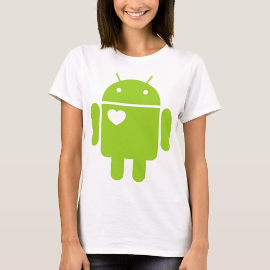 <3 Android Tシャツ (正面)