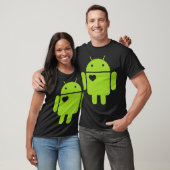 <3 Android Tシャツ (ユニセックス)