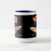 3 Asian Arowanas マグカップ (中央)