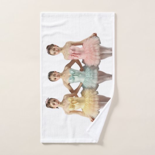 3 bailarinas en tonos suaves Toalla ハンドタオル (ハンドタオル)