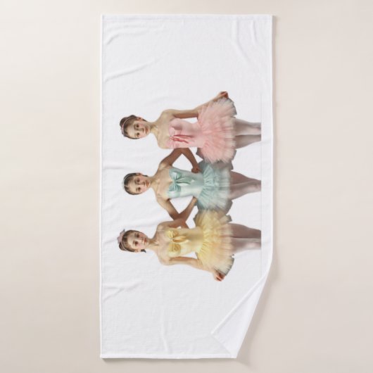 3 bailarinas en tonos suaves Toalla バスタオル (バスタオル)