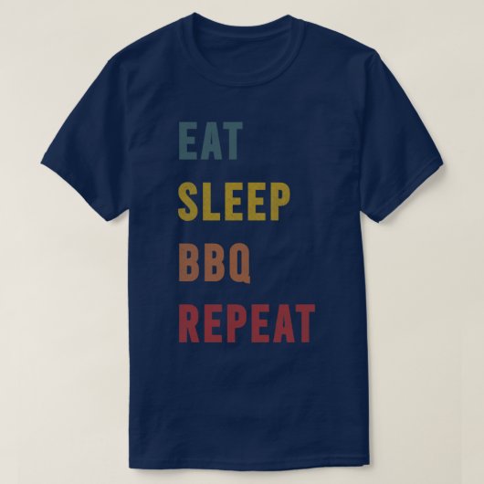 3 bbqギフト食べスBBQリピート Tシャツ (デザイン正面)