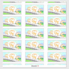 3 Billy Goat's Gruff contourスタンプ シール