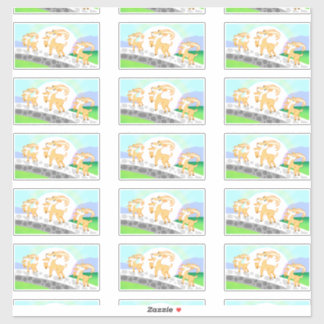 3 Billy Goat's Gruff contourスタンプ シール