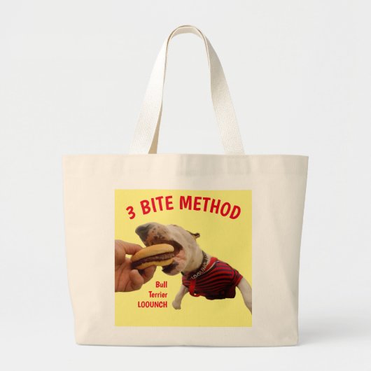 3 BITE METHOD, SPECIAL "OMG" EDITION Tote Bag ラージトートバッグ (正面)