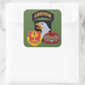 3 BN 320thフィールド砲兵101ST ABNスタンプ スクエアシール (バッグ)