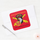 3 BN 320thフィールド砲兵101ST ABNスタンプ スクエアシール (封筒)