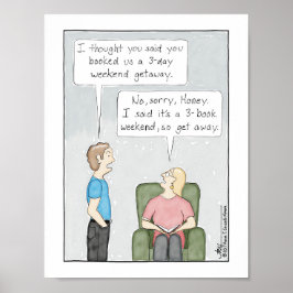 3-Book Weekend Print ポスター