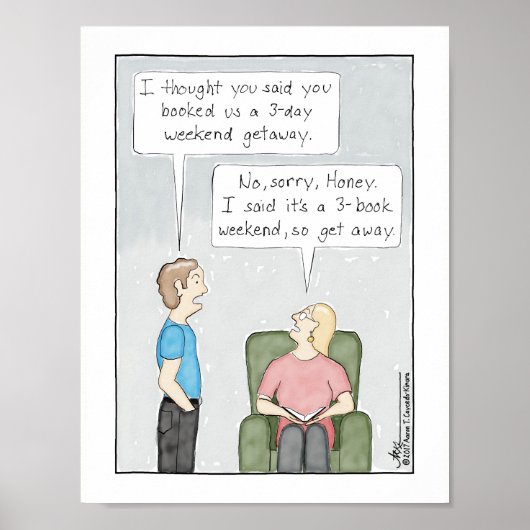 3-Book Weekend Print ポスター (正面)