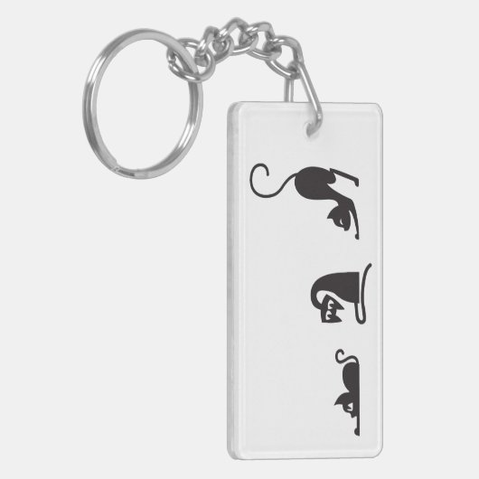 3 cats キーホルダー (正面左)