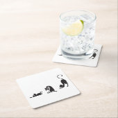 3 cats スクエアペーパーコースター (インサイチュ)