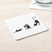3 cats スクエアペーパーコースター (アングル)