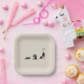 3 cats ペーパープレート (パーティー)