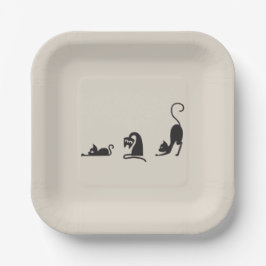 3 cats ペーパープレート
